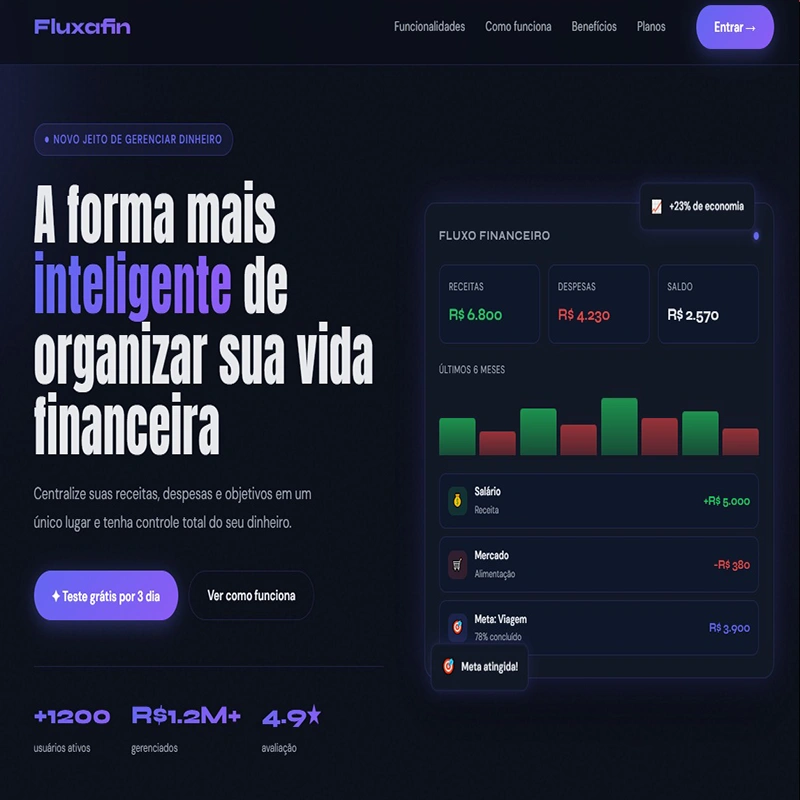 Prévia do projeto FluxaFin