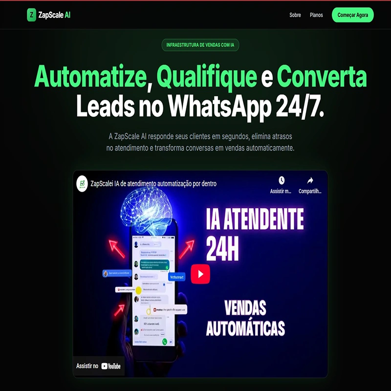 Prévia do projeto Página de Vendas
